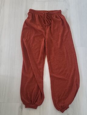 HYFVE Ribbed Track Pants in Rust